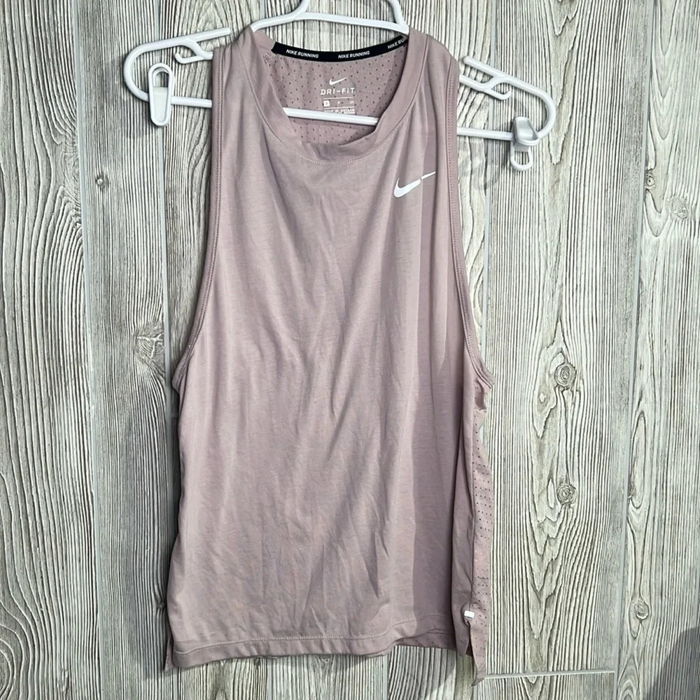 Women Nike Running Dri-Fit Tank Top Size Small Light Pink